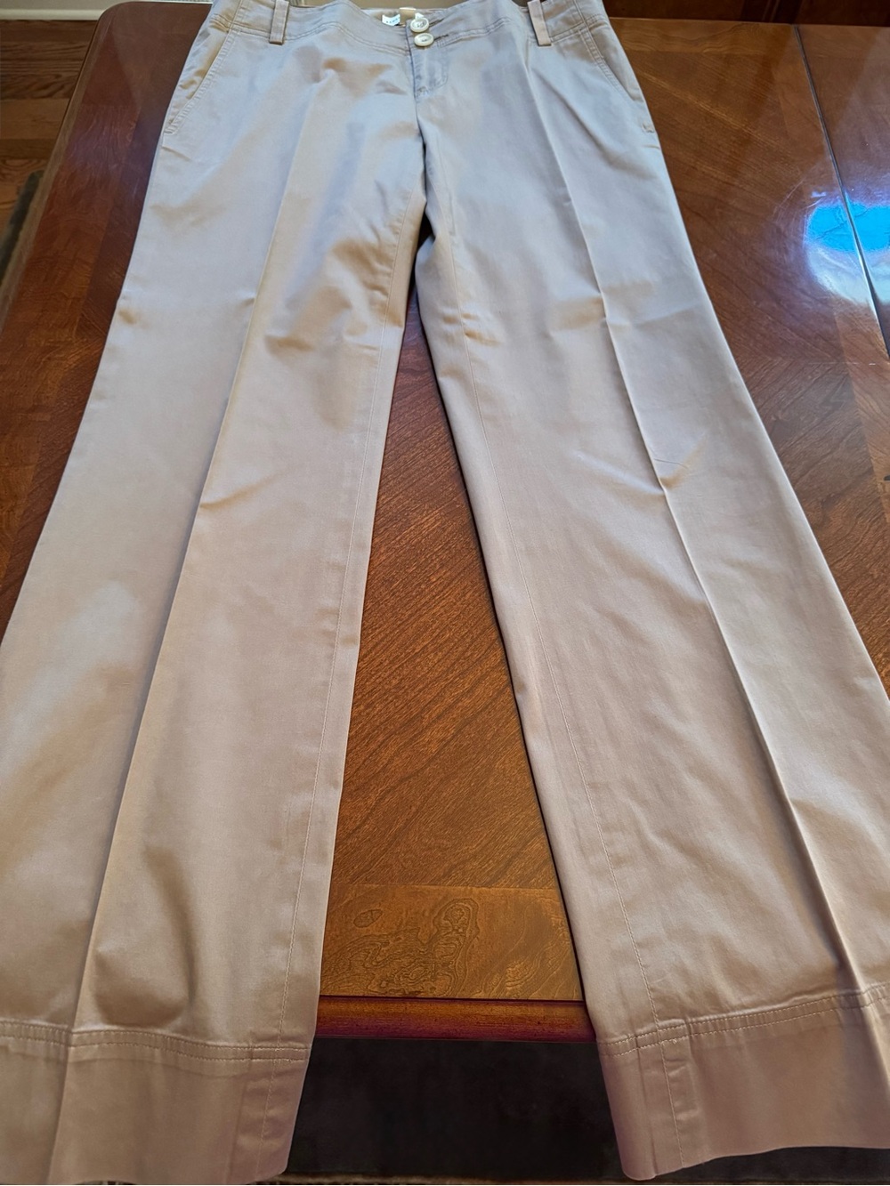Banana Republic Beige Wide-Leg Pants - Picture 2 of 16